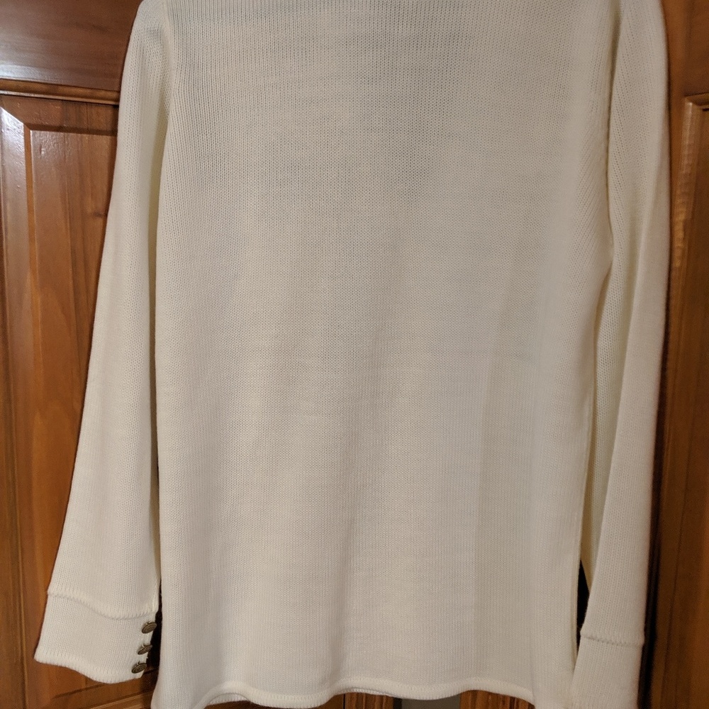 Women's Cream Sweater Large Vintage - Picture 5 of 5